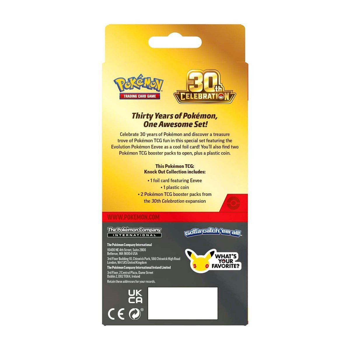 (Preorder) Pokémon 30th Celebration Knock Out Collection