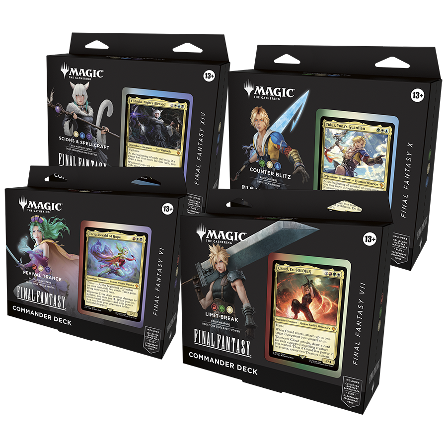 Final Fantasy Commander Deck Set of 4 GainNo