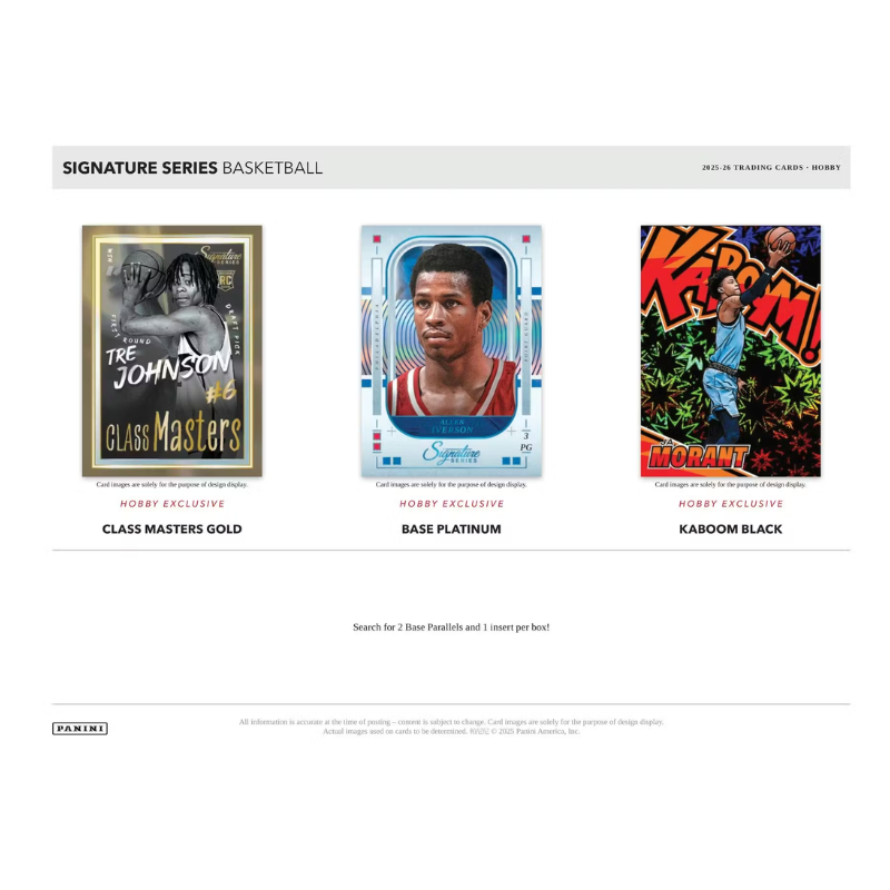 2025/26 Panini Signature Series Basketball Hobby Box