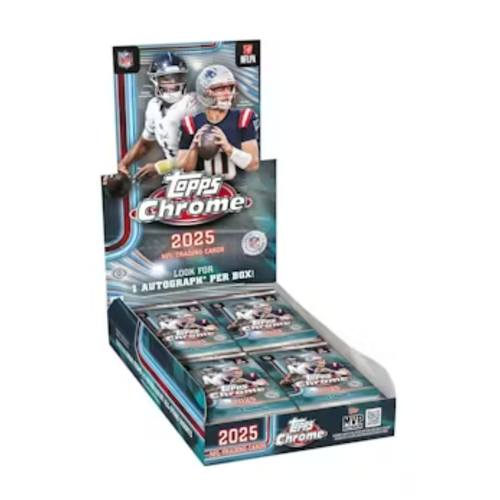 2025 Topps Chrome Football Hobby 12 Box Case